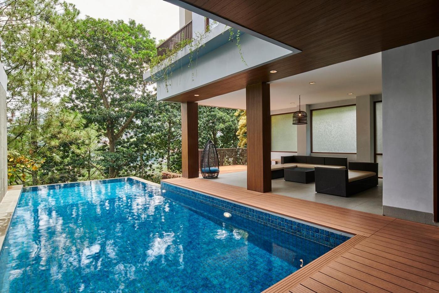 Asmaya Hill View Villa 7 Bedrooms With A Private Swimming Pool Bandung Bagian luar foto